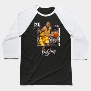 Reggie Miller Choke Sign Basketball Legend Signature Vintage Retro 80s 90s Bootleg Rap Style Baseball T-Shirt